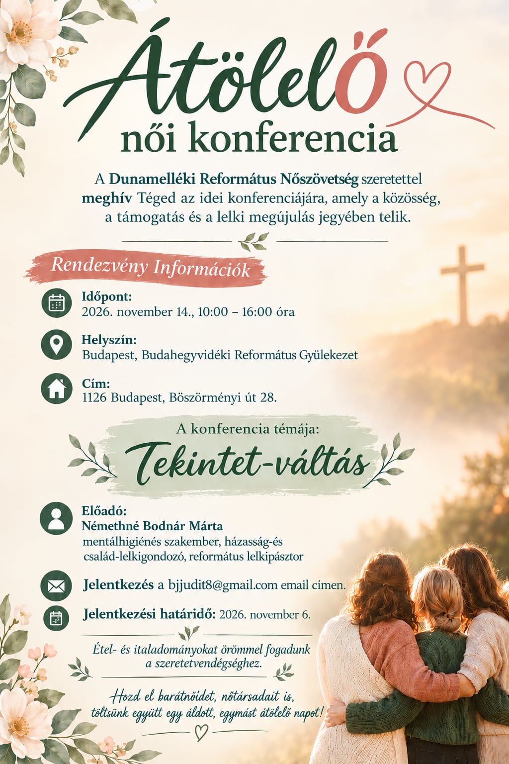 "ÁtölelŐ" - női konferencia templomunkban - 2026.11.14.