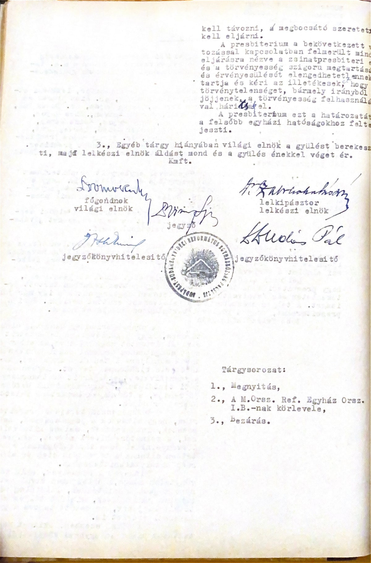 70 éve - Gyülekezetünk csatlakozása a Református Megújulási Mozgalomhoz